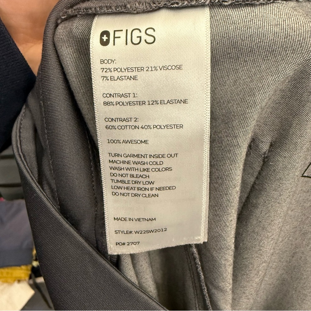 Figs Zamora Scrub Jogger Graphite Heathered Gray XL - Picture 9 of 9